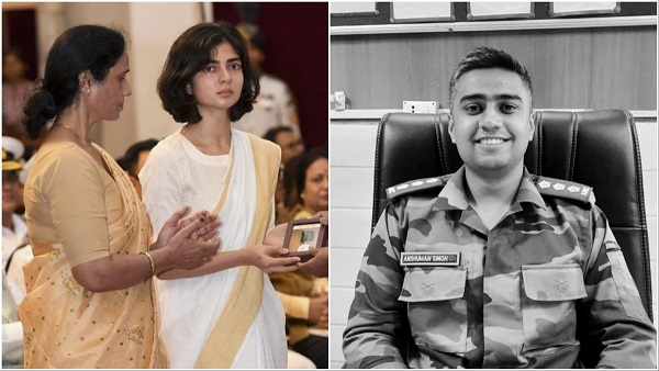 Captain Anshuman Singh Widow Smriti Singh
