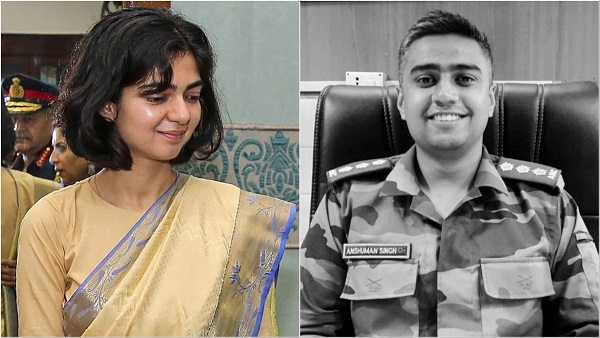 Captain Anshuman Singh Widow Smriti Singh