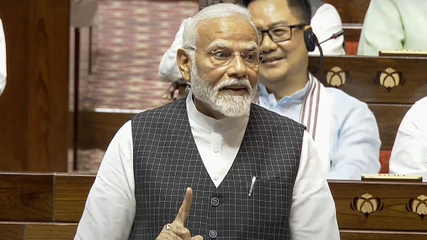 Narendra Modi in Rajya Sabha