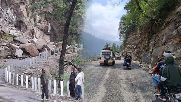 uttarakhand weather update traffic disrupted heavy rain Rudraprayag Mussoorie orange alert