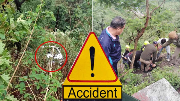 Uttarakhand news Major road accident in Mussoorie car fell into ditch 3 young men 3 girls on board