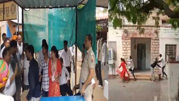 unique-love-marriage-in-jalore-rajasthan-when-the-loving-couple-ran-to-the-sp-office-a-crowd-gath unique-love-marriage-in-jalore-rajasthan-when-the-loving-couple-ran-to-the-sp-office-a-crowd-gath