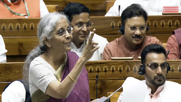 Nirmala Sitharaman during Discussion on Budget 2024
