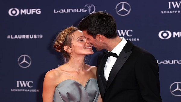Novak with Jelena Djokovic Novak with Jelena Djokovic