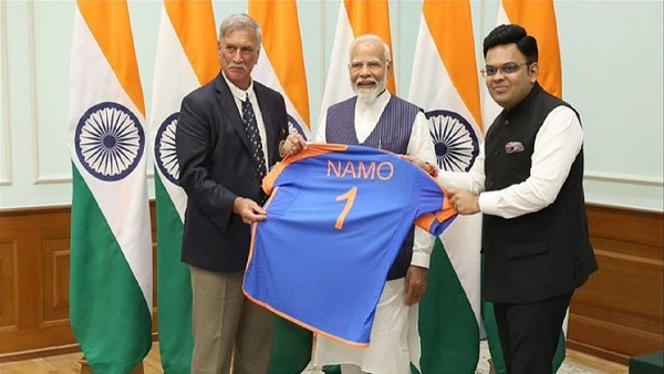 special jersey to pm modi special jersey to pm modi