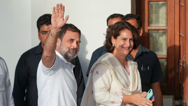 Rahul Gandhi and Priyanka Gandhi