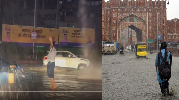 Heavy rain in Rajasthan