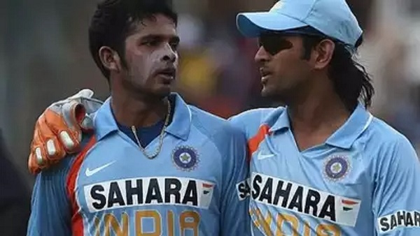 S Sreesanth and MS Dhoni