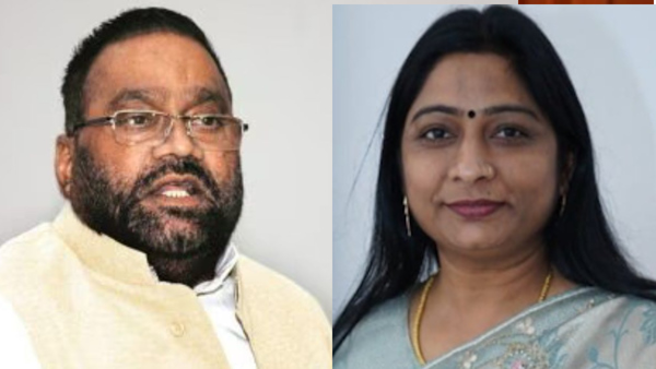 Swami Prasad Maurya and Sanghamitra