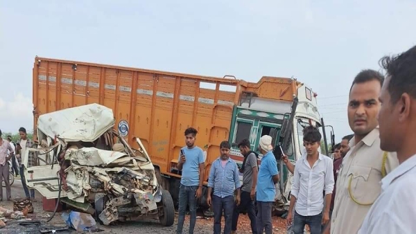 Seven people from MP Sheopur died in an accident in Karauli Rajasthan