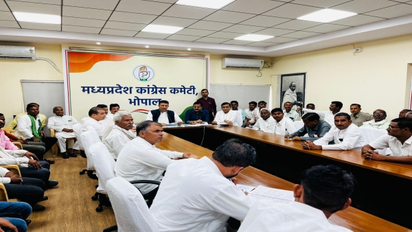Jitu Patwari held a meeting of Congress workers to win sheopur Vijaypur assembly by election