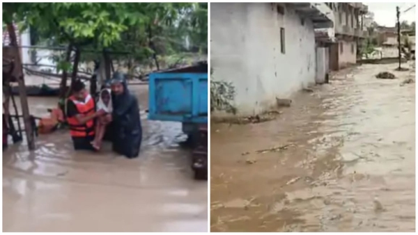 Disaster rain in Madhya Pradesh flood in Sagar and Tikamgarh rescue work continues