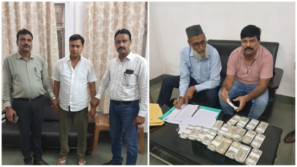 In Narmadapuram Lokayukta caught PWD engineer RC Tirol taking bribe of Rs 20 lakh In Narmadapuram Lokayukta caught PWD engineer RC Tirol taking bribe of Rs 20 lakh