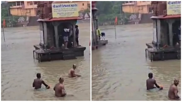 There will be heavy rain in 8 districts of MP Shipra river in spate in Ujjain temples submerged
