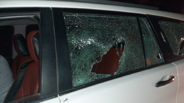 Attack on car in Bengaluru