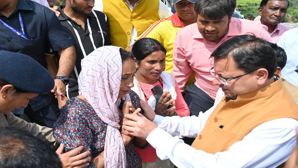 Heavy rains caused heavy damage Tehri CM Dhami did on-site inspection also met the victim s family what is their condition