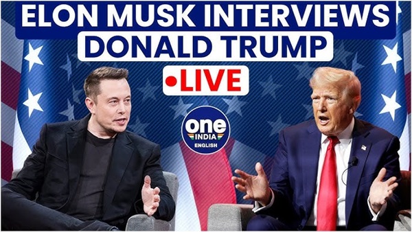 Elon Musk Donald Trump Interview Live