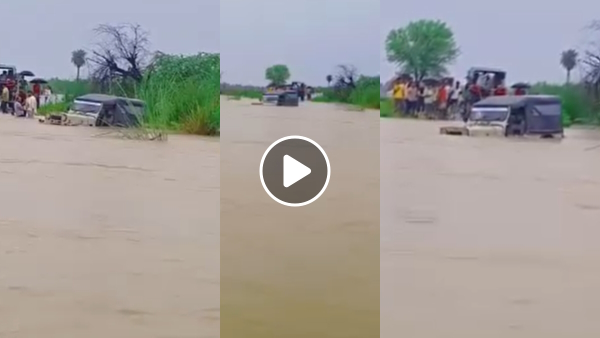 jeep with passengers stuck jeep with passengers stuck