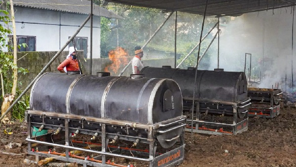 Landslide Death cremation Landslide Death cremation