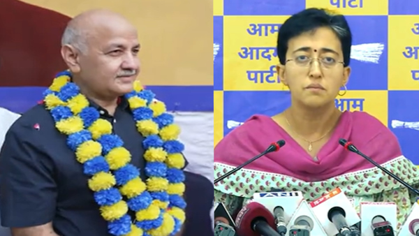 Manish Sisodia and Atishi Marlena
