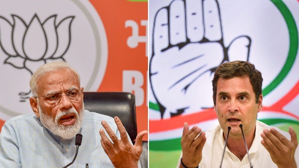Narendra Modi and Rahul Gandhi