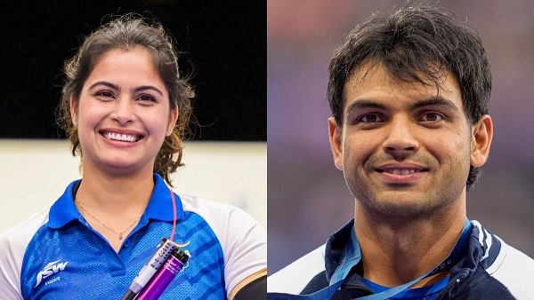 neeraj chopra manu bhaker neeraj chopra manu bhaker