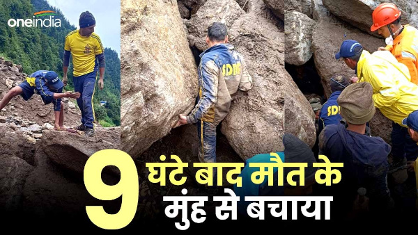 Kedarnath rescue SDRF rescued person buried big stones camp alive after 9 hours