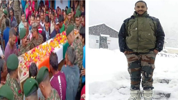 Martyr mortal wrapped tricolor arrived Rakshabandhan chaos family Havildar Basudev Singh Gairsain