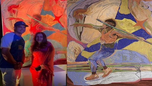 Sangita Jindal with Neeraj Chopra