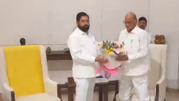 Sharad Pawar meets Maharashtra CM Eknath Shinde