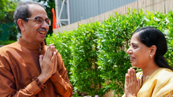 Uddhav Thackeray Sunita Kejriwal