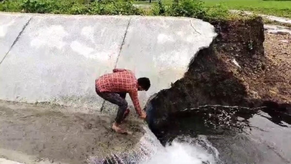 Corruption in the canal coming out of Surajpura Dam of Kesli farmers crops ruined