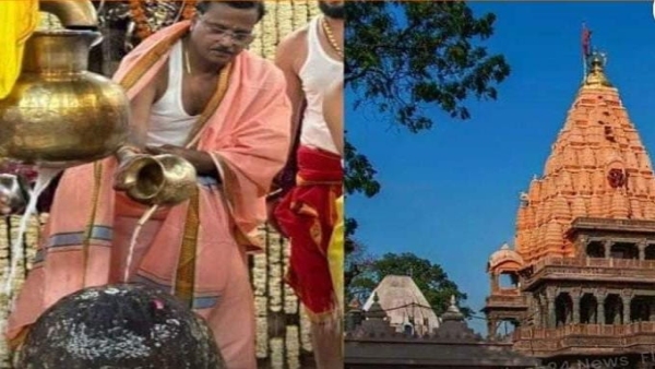 Ruckus created by MLA Anil Jain worshiping in the sanctum sanctorum of Mahakal temple Congress