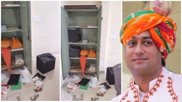 Theft at the bungalow of former CM Digvijay Singh MLA son Jaivardhan Singh police Theft at the bungalow of former CM Digvijay Singh MLA son Jaivardhan Singh police