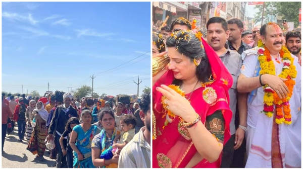 Storyteller Pandit Pradeep Mishra s 11 kilometer Kanwar Yatra jam on Indore-Bhopal highway