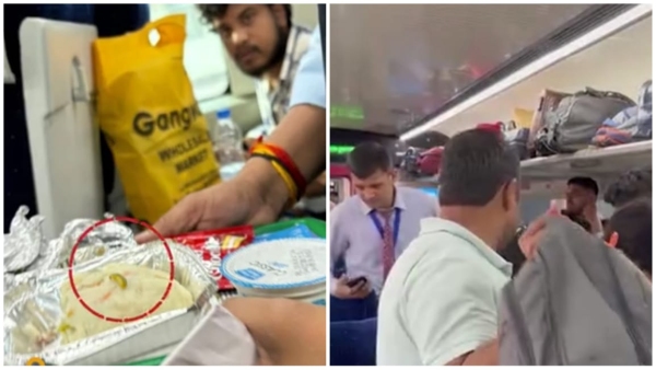 Insect found in food of Bhopal Vande Bharat Express Train passengers create ruckus in Jhansi