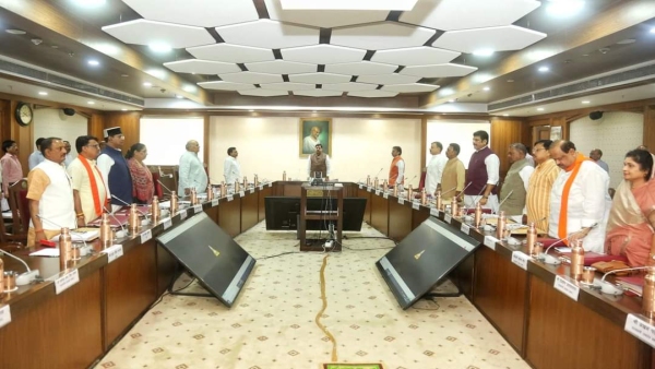 Ban on non-Muslims in madrassas decision on ministers in-charge Mohan Yadav in cabinet meeting