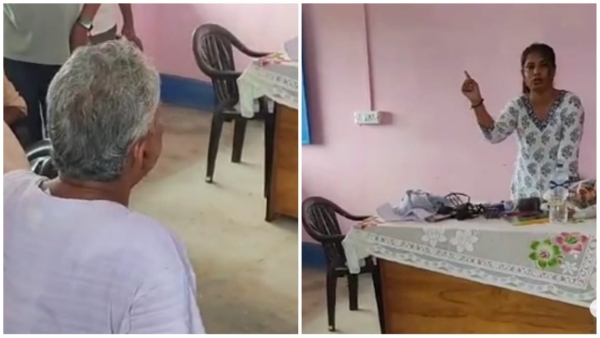 Entering the office and misbehaving with the female Patwari case registered against the old man