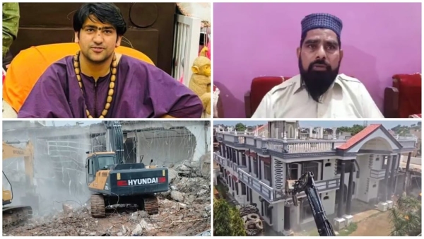 Stone pelting at police station in Chhatarpur Statement of Dhirendra Shastri and Haji Shehzad Ali Stone pelting at police station in Chhatarpur Statement of Dhirendra Shastri and Haji Shehzad Ali
