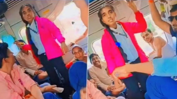 Fake lady in train was extorting money by threatening passengers in TTE general compartment VIDEO