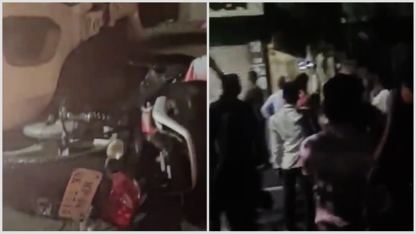 Accident Shanti Niketan Tirahe Private Ruckus vandalism and aerial firing in City Hospital
