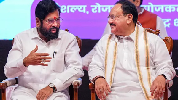 CM Eknath Shinde and JP Nadda
