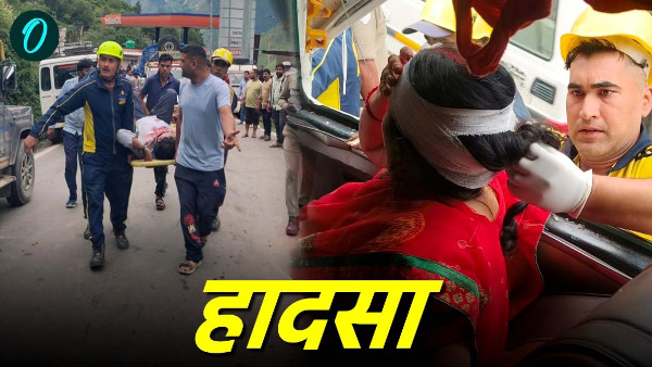 Big accident Rishikesh Badrinath Highway huge collision between tempo traveler bus SDRF rescue started
