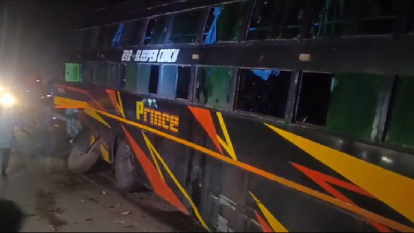 maihar bus hiva accident photos