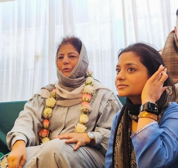 Iltija Mufti with Mother Iltija Mufti with Mother