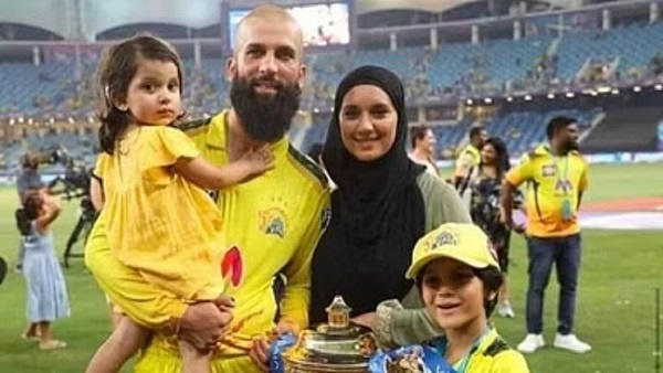 Moeen Ali with family