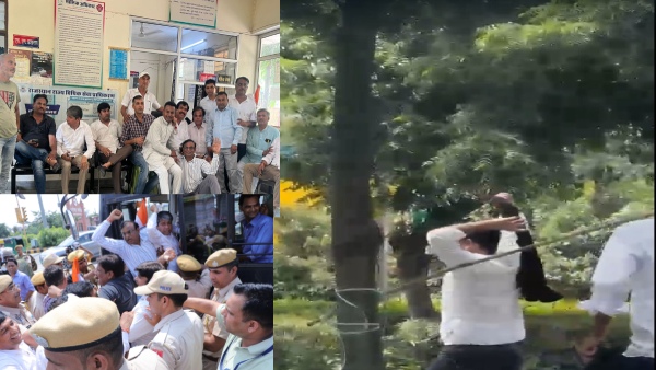 congress-workers-showed-black-flags-to-union-minister-ravneet-singh-bittu-in-jaipur