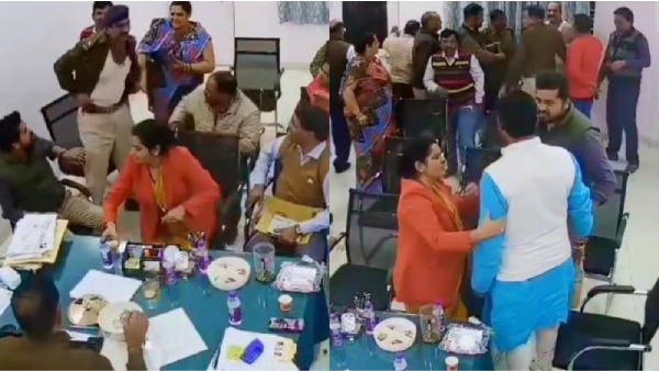 Singrauli video ASI tore his uniform