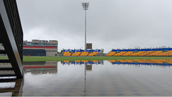 Stadium filled with water Gwalior ND vs BAN India