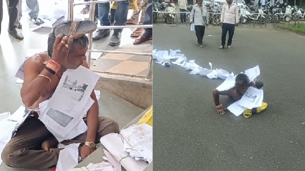 The complainant arrived crawling like a python